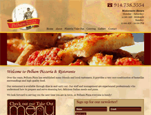 Tablet Screenshot of pelhampizzeria.com